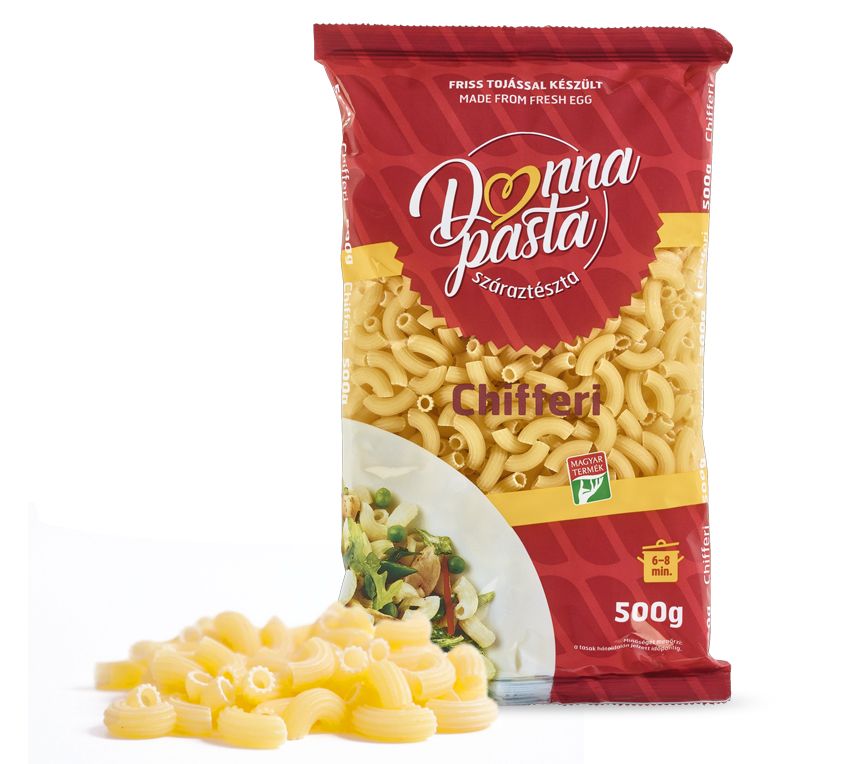 Donna Pasta 1 tojásos Chifferi (Szarvacska) 500g